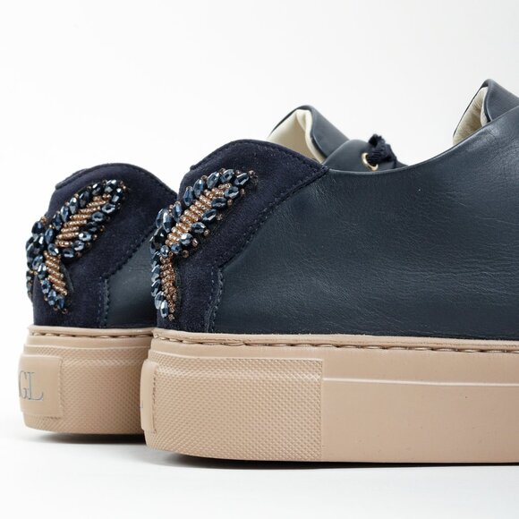 Attilio Giusti Leombruni Butterfly Jewel Platform Sneakers - Picture 5 of 11